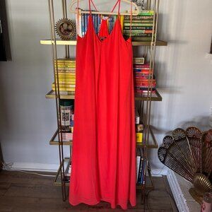 Gianni Bini Orange Chiffon Maxi Dress